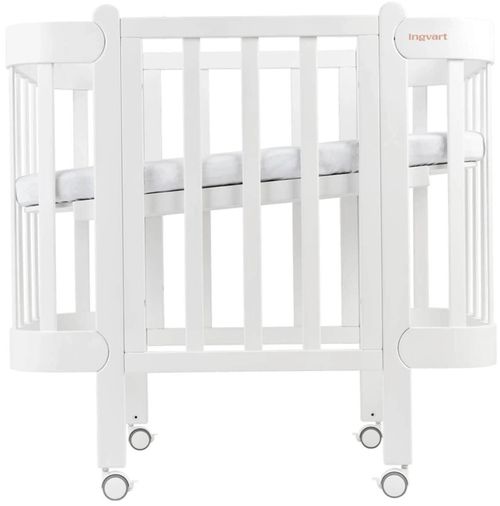 купить Кроватка Ingvart 45984520005 Nika, Alb 60x120cm в Кишинёве 