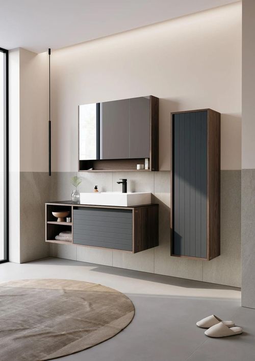 купить Шкаф под умывальник Orka Prato 120 Navaro/Anthracite в Кишинёве 