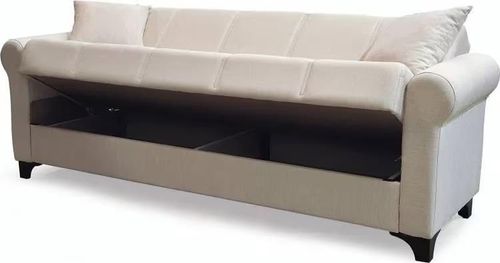 купить Диван Trendy Ares, extensibila cu lada de depozitare, 215x80x80cm, Bej в Кишинёве 