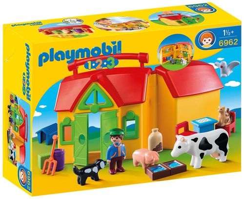 купить Конструктор Playmobil PM6962 My Take Along Farm 1.2.3 в Кишинёве 