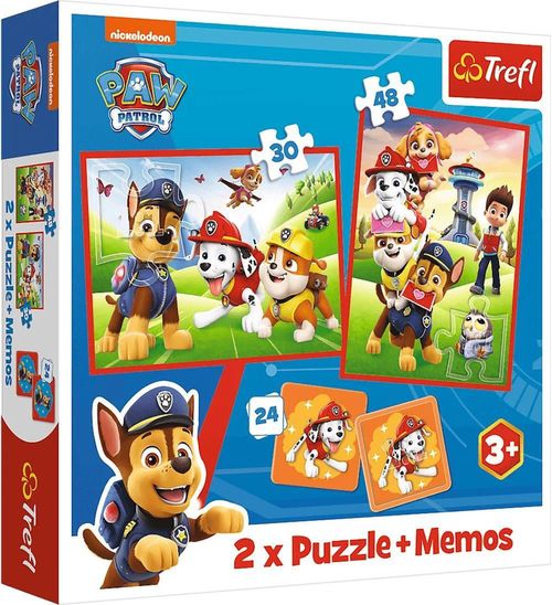 cumpără Puzzle Trefl R25E / 3(R25E/45) (93337) 2 în 1 + Memos Patrula cățelușilor în Chișinău 