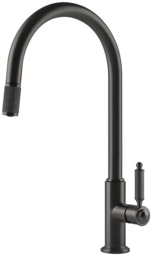 cumpără Bateria bucătărie Gessi 60622-707 Venti20 Black Metal Brushed PVD în Chișinău 