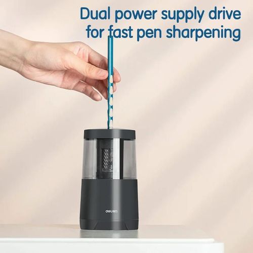 купить Офисный аксессуар Deli DLVA5 Ascutitoare VA5, automata, neagra в Кишинёве 