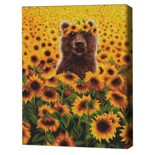 купить Картина по номерам BrushMe DBS1200FC Mozaic cu diamante 40x50сm (fără cutie) Ursuleț de soare, Lucia Heffernan в Кишинёве 