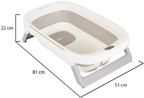 купить Ванночка Moni Morea 81 cm Grey, pliabila cu termometru в Кишинёве 