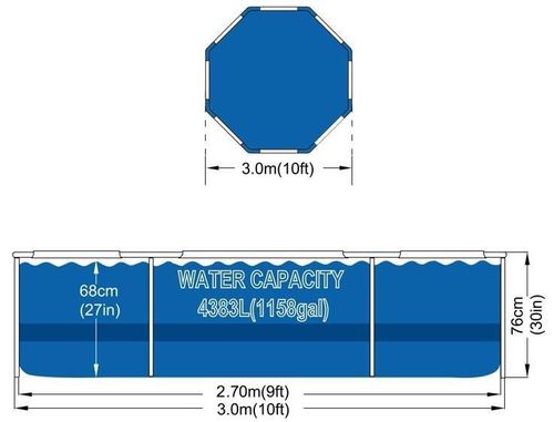 cumpără Piscină cu cadru Avenli 12391VETS Promo Set în Chișinău 
