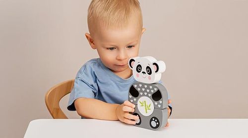cumpără Jucărie Kids Hits KH20/004 Деревянные кубики Cute Panda în Chișinău 