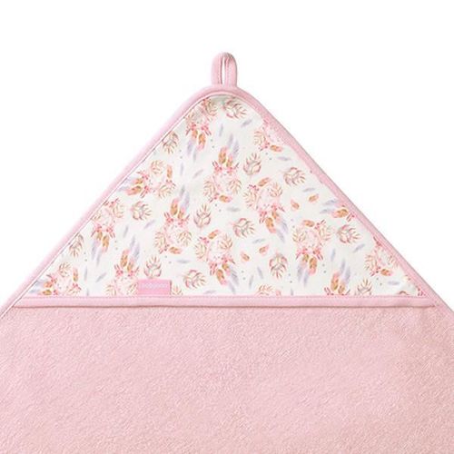 купить Аксессуар для купания BabyOno 1552/01 Prosop cu gluga de baie Terry roz 100x100 в Кишинёве 