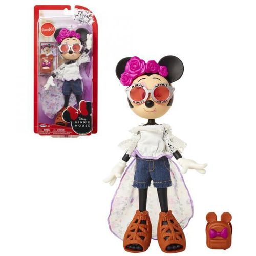 купить Кукла miscellaneous JKMM20258 Minnie Mouse cu Bentita cu Flori в Кишинёве 