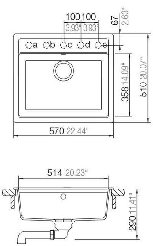 купить Мойка кухонная Schock Cristadur Mono N-100 в Кишинёве 