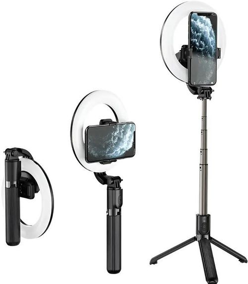 купить Штатив Hoco HOLV03SFLBH Light Live Showfull Fill Broadcast Holder LV03, Black в Кишинёве 