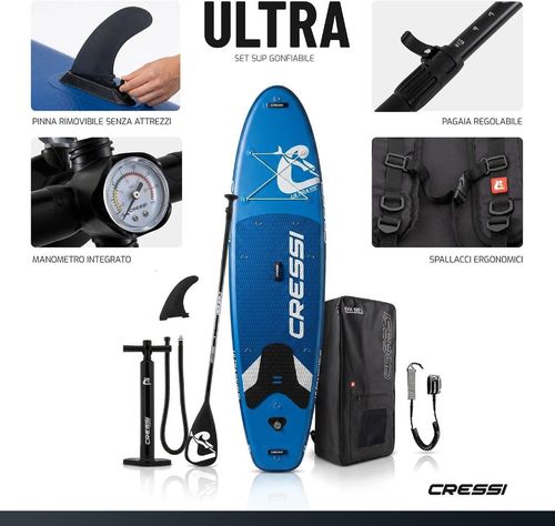 cumpără Accesoriu pentru înot Cressi-Sub Placa gonflabila ULTRA ISUP SET aquamarine 10.6 (NA070025) în Chișinău 