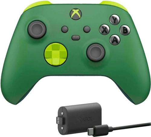 купить Джойстик для компьютерных игр Microsoft QAU‑00114 Xbox Controller Wireless + Battery Pack Remix в Кишинёве 