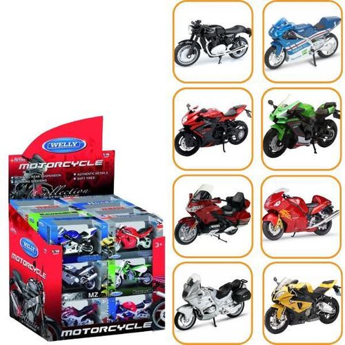 купить Машина Welly 19660-24PWD(23A) Motociclete metalice de colecție 1:18 Welly , 8 modele в Кишинёве 