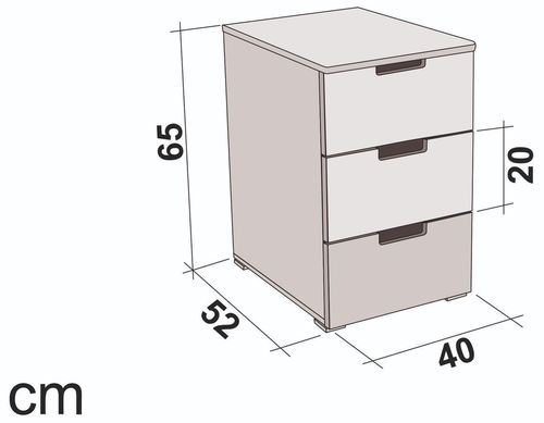 cumpără Noptieră Бельмарко Svogen Лаванда/Белый în Chișinău 