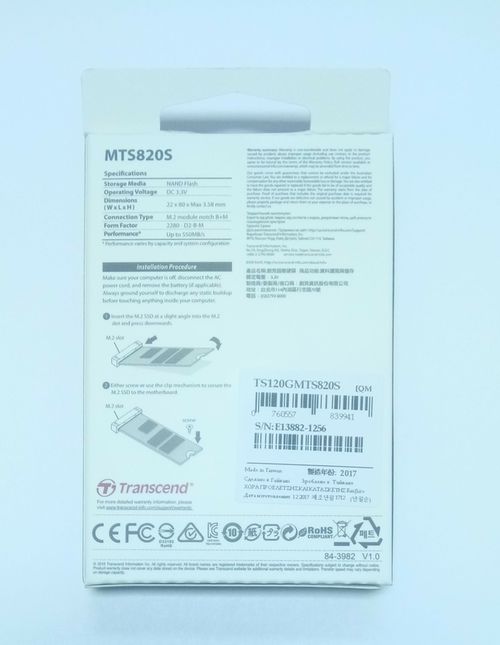 купить M.2 SSD 120GB Transcend MTS820, Sequential Reads 560 MB/s, Sequential Writes 520 MB/s, Max Random 4k Read 80,000 / Write 85,000 IOPS, M.2 Type 2280 form factor, 3D TLC NAND в Кишинёве 