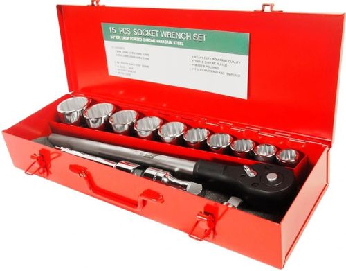 cumpără Set de unelte de mână JTC JTC-T615M набор 3/4" торцевых головок 12 гран. 22-50мм принад. 15 предм. în Chișinău 