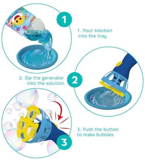 cumpără Jucărie Dodo 200612 Suflantă cu bule Baby Shark, 450 ml în Chișinău 