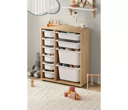 cumpără Dulap pentru copii Bofigo Коробка для игрушек 690x855x298mm, Sapphire Oak (12-67-14) în Chișinău 