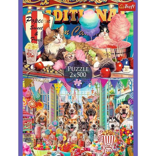 cumpără Puzzle Trefl 37495 Puzzle 2x500. Prieteni pufoși în Chișinău 