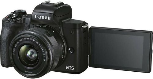 cumpără Aparat foto mirrorless Canon EOS M50 Mark II + 15-45 f/3.5-6.3 IS STM Black (4728C043) în Chișinău 