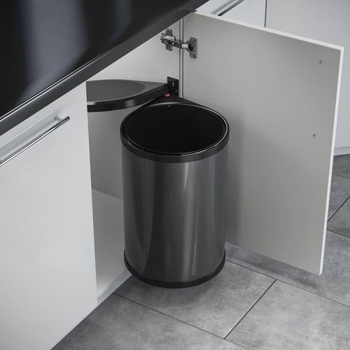 купить Фурнитура для мебели Hailo 3520071 Mono 20 dark grey/black в Кишинёве 