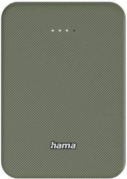cumpără Acumulator extern USB (Powerbank) Hama 201713 Colour 10 Power Pack, 10000 mAh, 2 Outputs: USB-C, USB-A, green în Chișinău 