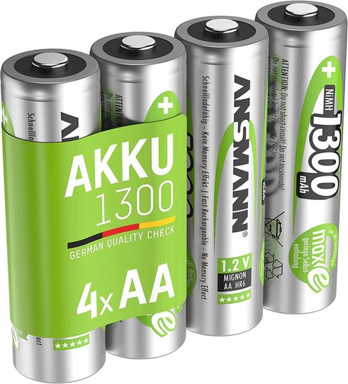 купить Аккумулятор Ansmann 5030792 NiMH rechargeable battery Mignon AA / HR6 / 1.2V, 1300mAh, 4 pack в Кишинёве 