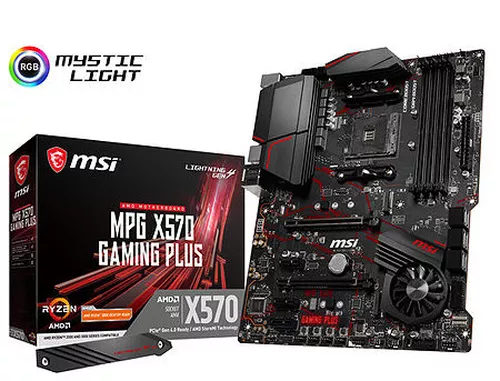 cumpără MSI MPG X570 GAMING PLUS, Socket AM4, AMD X570, Dual 4xDDR4-4400+, APU AMD graphics, HDMI, 2xPCIe4.0 X16, 6xSATA3, RAID, 2xM.2 Gen4.0 x4 slot, 3xPCIe X1, ALC1220 7.1ch HDA, GbE LAN, 8xUSB3.2 Gen1, 2xUSB3.2 Gen2(TypeA+C), RGB Mystic Light, ATX în Chișinău 