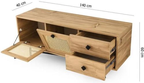 купить Тумба напольная для TV Trendy Hapsiyas-140, 140x60x40cm (GTR000260) в Кишинёве 