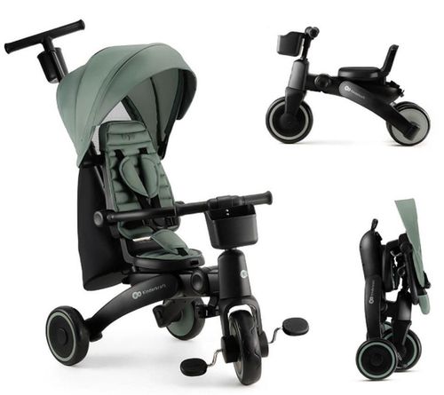 купить Велосипед-коляска KinderKraft Jazz 2 KRJAZZ02GRE0000 Green в Кишинёве 