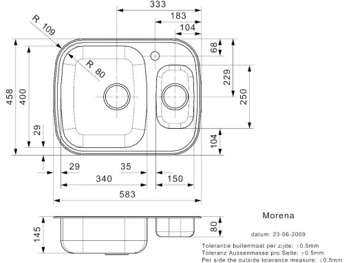 cumpără Chiuvetă bucătărie Reginox R02070 Morena în Chișinău 