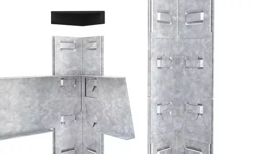 cumpără Raft de depozitare Nex Home Raft metalic Budget 1600x800x400mm, 4 polite metal, galvanizat în Chișinău 