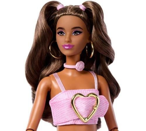 купить Кукла Barbie JJN72 Fashion Doll într-un top roz și blugi evazați в Кишинёве 