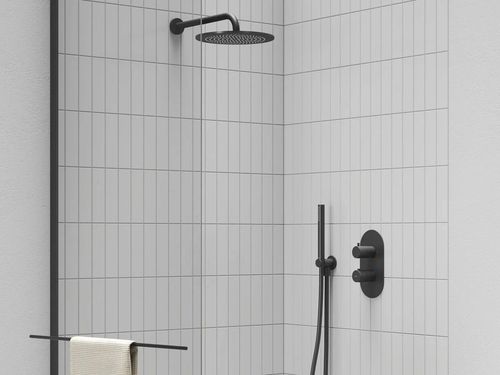 купить Верхний душ Ravak Palarie dus rotunda 250mm black matt 980.20BLM (X07P675) в Кишинёве 