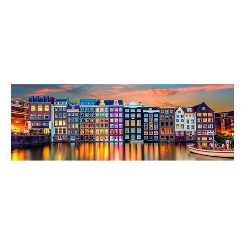 cumpără Puzzle Clementoni Puzzle 1000 Panorama Amsterdamul stralucitor (39897) în Chișinău 