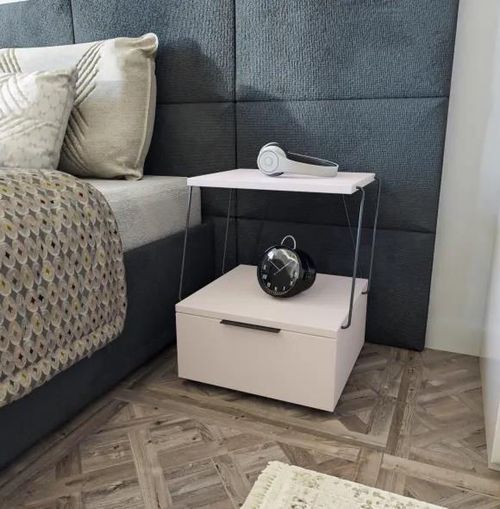 cumpără Noptieră Trendy Tekoba Alb, 42x52x41cm (GTR001532) în Chișinău 
