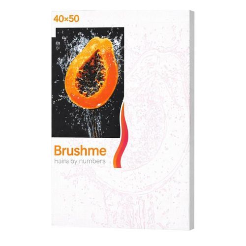купить Картина по номерам BrushMe BS54145 40x50cm Eco, Explozie de papaya в Кишинёве 
