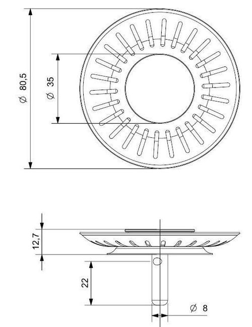 cumpără Accesoriu pentru chiuvete de bucătărie Reginox R29831 Strainer R1182 în Chișinău 