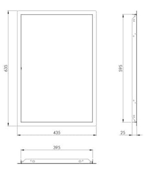 купить Аксессуар для климатической техники Europlast 7504664 Ecran de inspecție, metal, 600x400mm (RLM6040) в Кишинёве 
