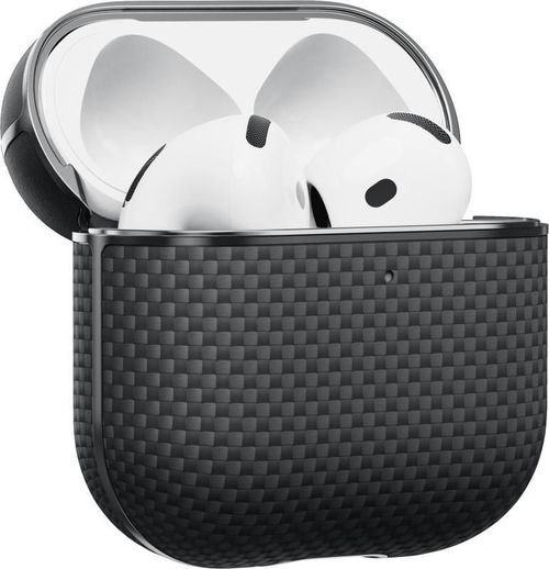cumpără Husă pentru căști Pitaka Aramid Fiber Magnetic Case AirPods 4 Black/Gray (APM2404) în Chișinău 