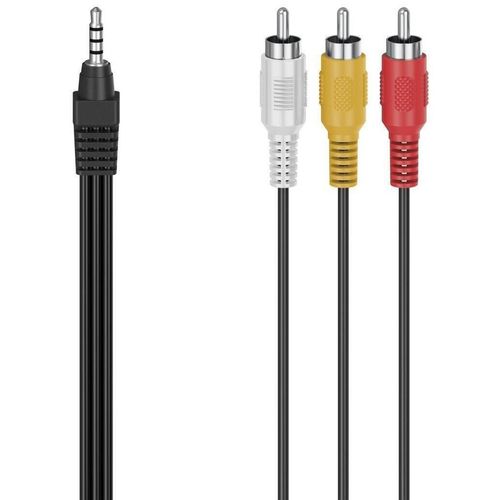 cumpără Cablu pentru AV Hama 305016 Audio/Video Cable, 4-pin 3.5 mm Jack Plug - 3 RCA Plugs, 1.5 m în Chișinău 