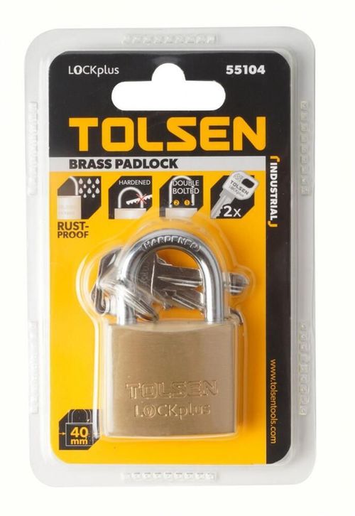 купить Замок навесной Tolsen 55104 Lacat din alama 40mm Industrial в Кишинёве 