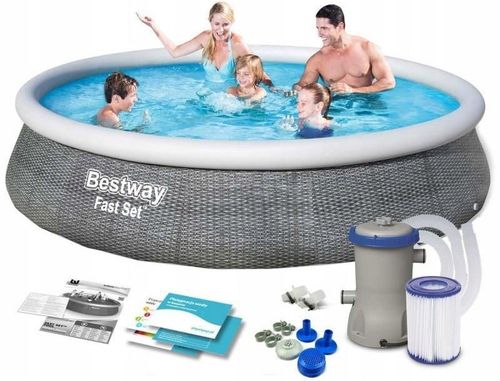 купить Бассейн надувной Bestway 57376 Fast Set в Кишинёве 