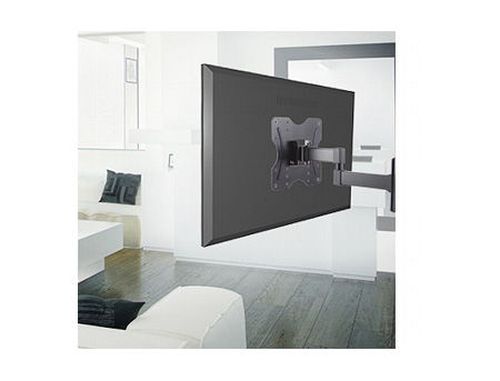 купить LCD/TV Full motion Wall Mount Brateck KLA27-443, Max VESA 400x400, Screen 32"-55" Load 30 Kg, Profile 62-422mm, Tilt +3°~-10°, Swivel +90°~-90° (suport de perete pentru TV/крепление подвес настенный кронштейн для телевизора) XMAS в Кишинёве 