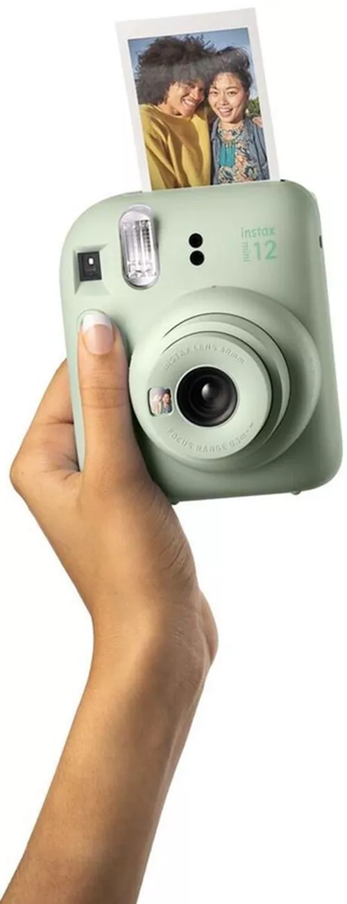 cumpără Aparat foto instant FujiFilm Instax mini 12 Mint green cu husa, album foto si film 1x10 în Chișinău 