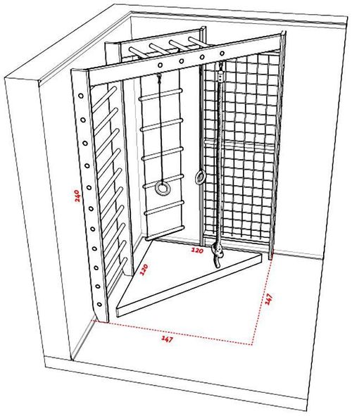 купить Шведская стенка PlayPark 2530 Spalier Gimnastic universale SG-300 в Кишинёве 