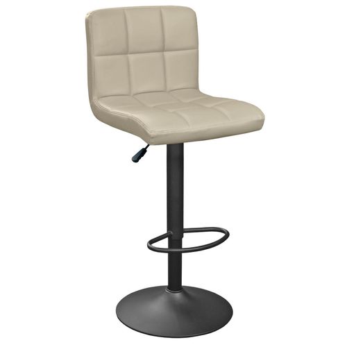 купить Барный стул Deco SB-044 Beige Pu+Black Leg в Кишинёве 