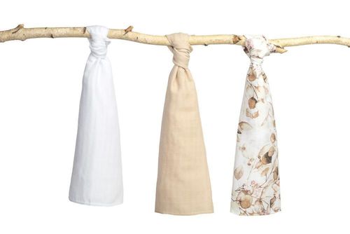 cumpără Accesoriu pentru înfășat Sensillo 099 Pelencute muslin bej 3buc. 70x80cm în Chișinău 