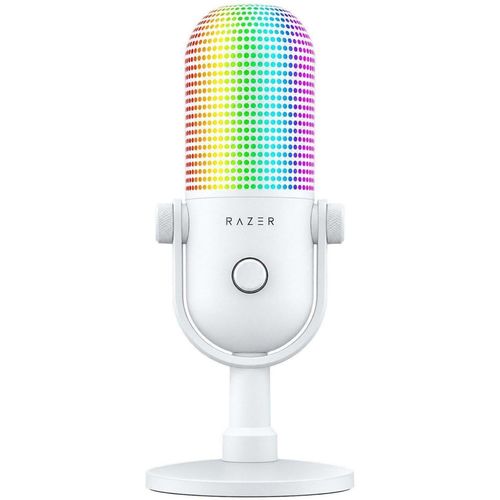 cumpără Microfon pentru PC Razer RZ19-05990200-R3M1 Seiren V3 Chroma 32-Bit DSP RGB White Edition în Chișinău 